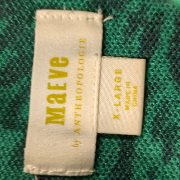 Anthropologie Maeve Carys Mock Neck Sweater Green Size XL - Picture 6 of 9